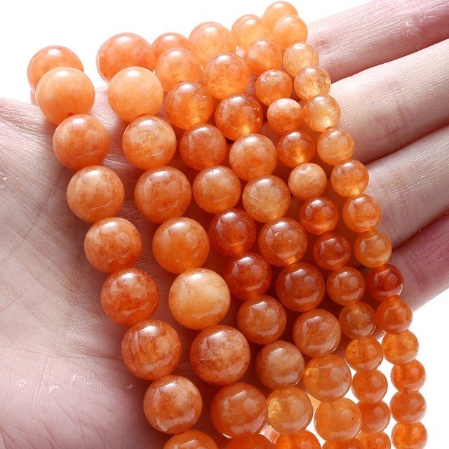 Natural Gemstone Round Spacer Loose Beads Jewelry Making 4mm 6mm 8mm 10mm 12mm