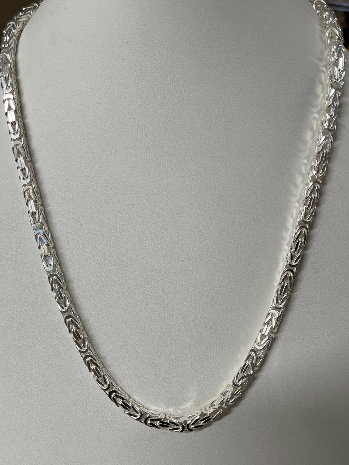 Men’s Byzantine Rope Chain Real Solid 925 Sterling Silver Necklace 6mm 18″-30″