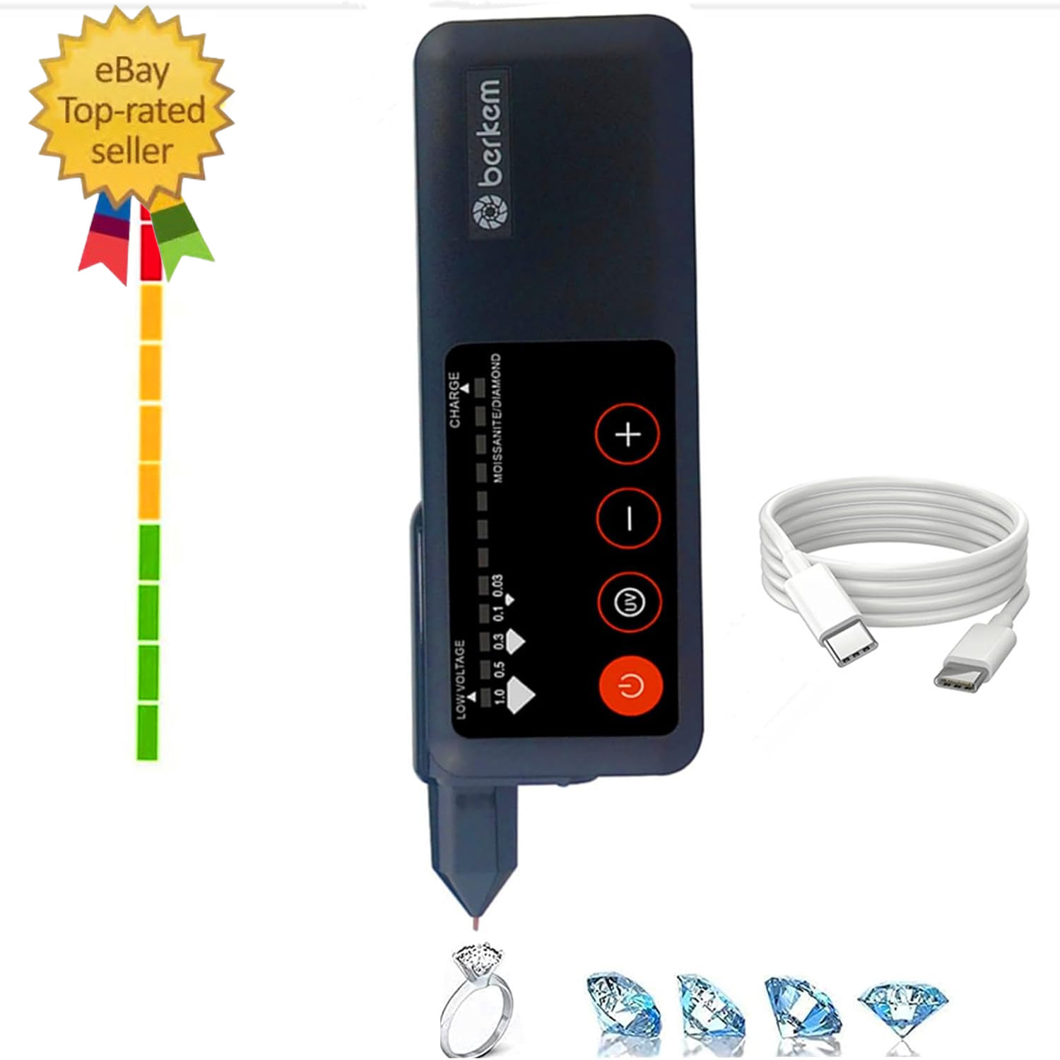 Professional Diamond Tester Rechargeable,High Accuracy Jewelry Diamond Tester Pe