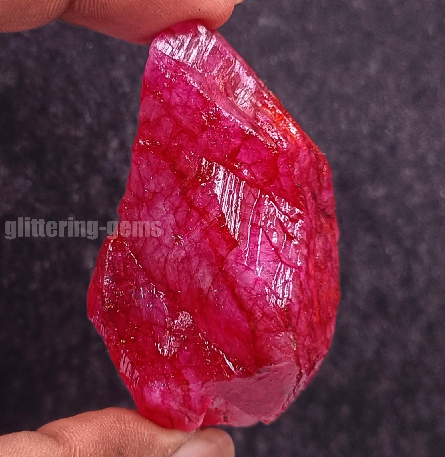 IGL Certified Natural Best Quality Red Ruby 293.25 Ct Rough Dyed Loose Gems 5SDJ