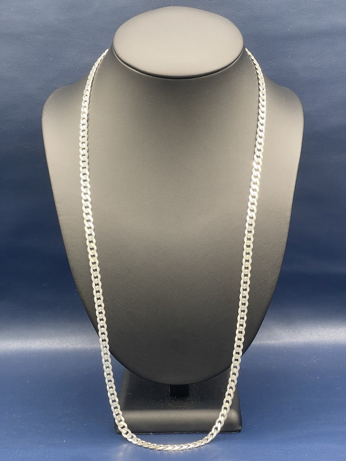 Sterling Silver 925 28 inch Curb Link Chain Necklace 5.64mm Lobster Clasp 34.8 G