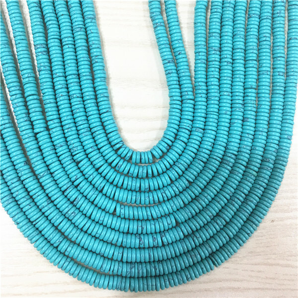 1 Strand/180Pcs 6x2mm Green Turquoise Abacus Jewelry Loose Beads 15.5″ EE2708