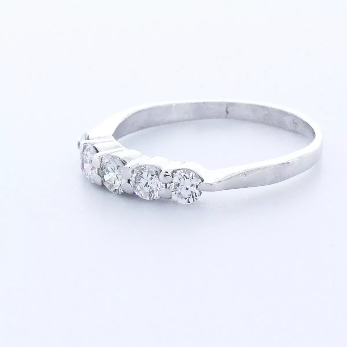 Solid 14K Gold Classic Wedding Band Classic 1.35 CT Round Natural Diamond G SI1