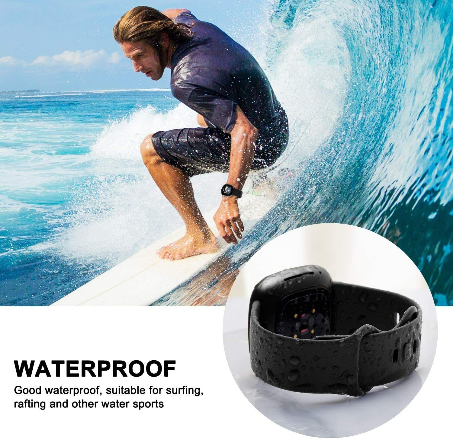 Silicone Strap Wristband Replacement Watch Band For Fitbit Versa 3/4 Sense 2