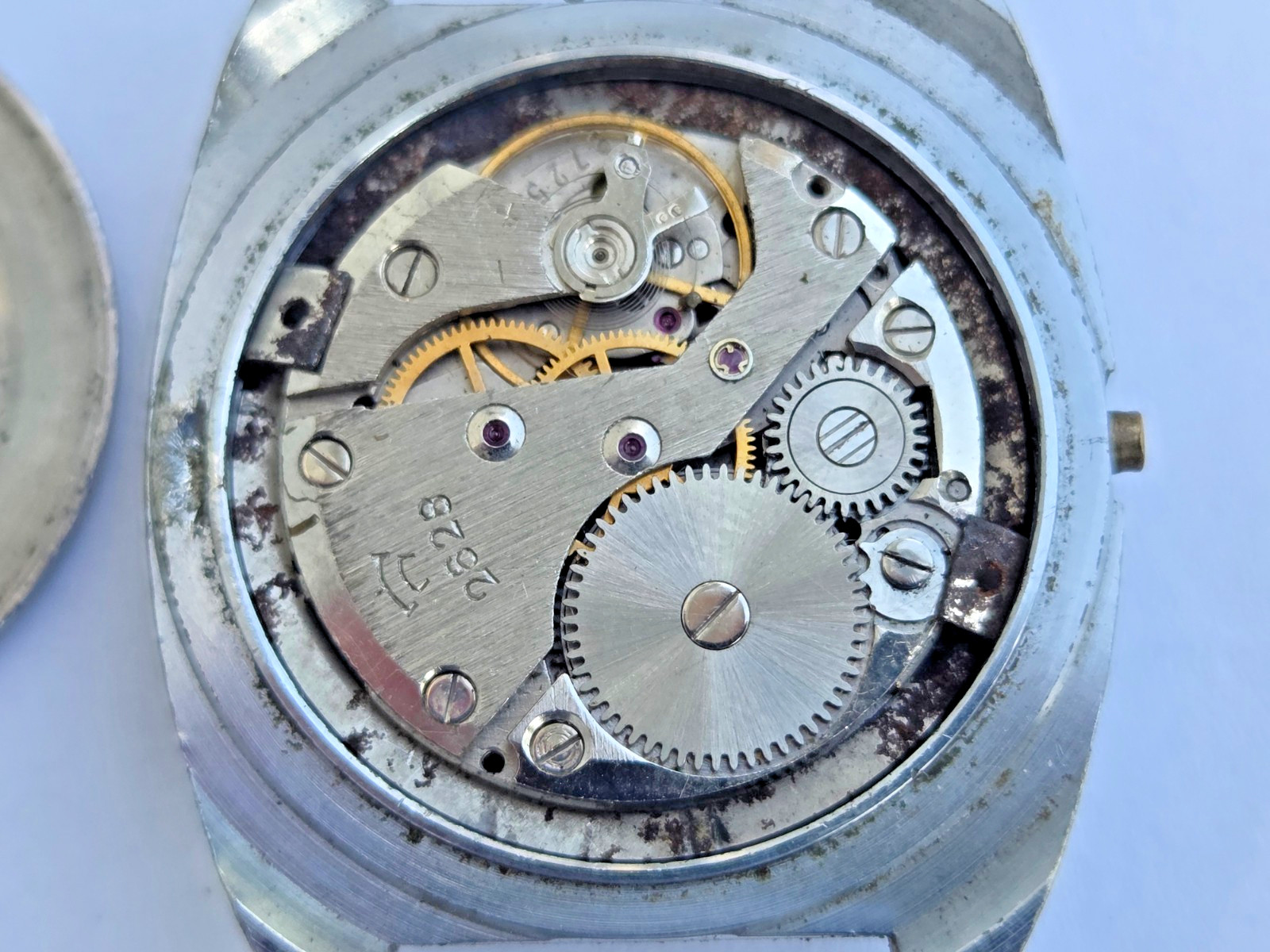 Russian Wristwatch Watch Raketa , Rocket . Made in USSR . Not working for parts.