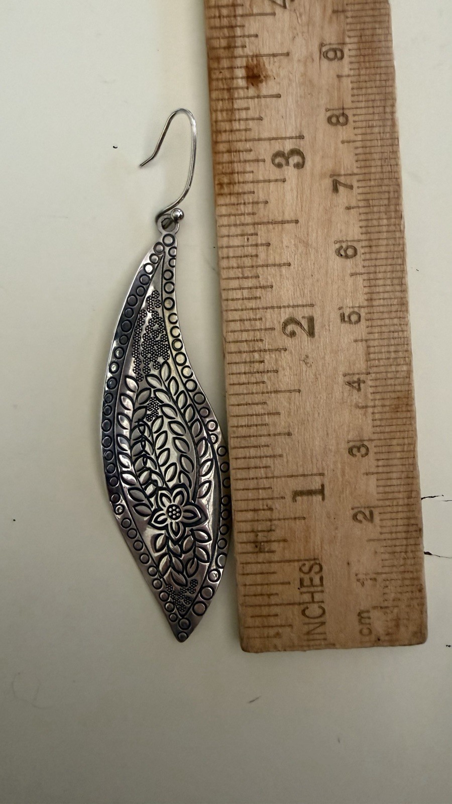 Silpada Floral Leaf Dangle Earrings