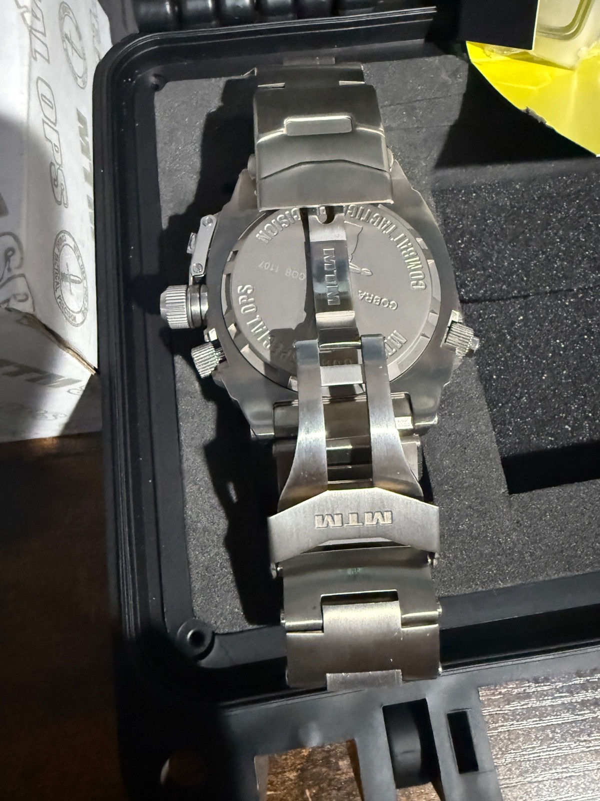 MTM Silver Cobra 47mm, Titanium. Excellent Shape. Few Scratches Shown In Pics.