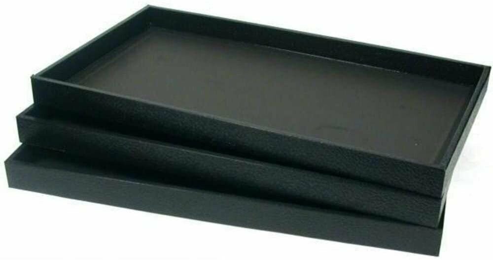 888 Display 1-Inch Deep Full Size Plastic Stackable Jewelry display tray