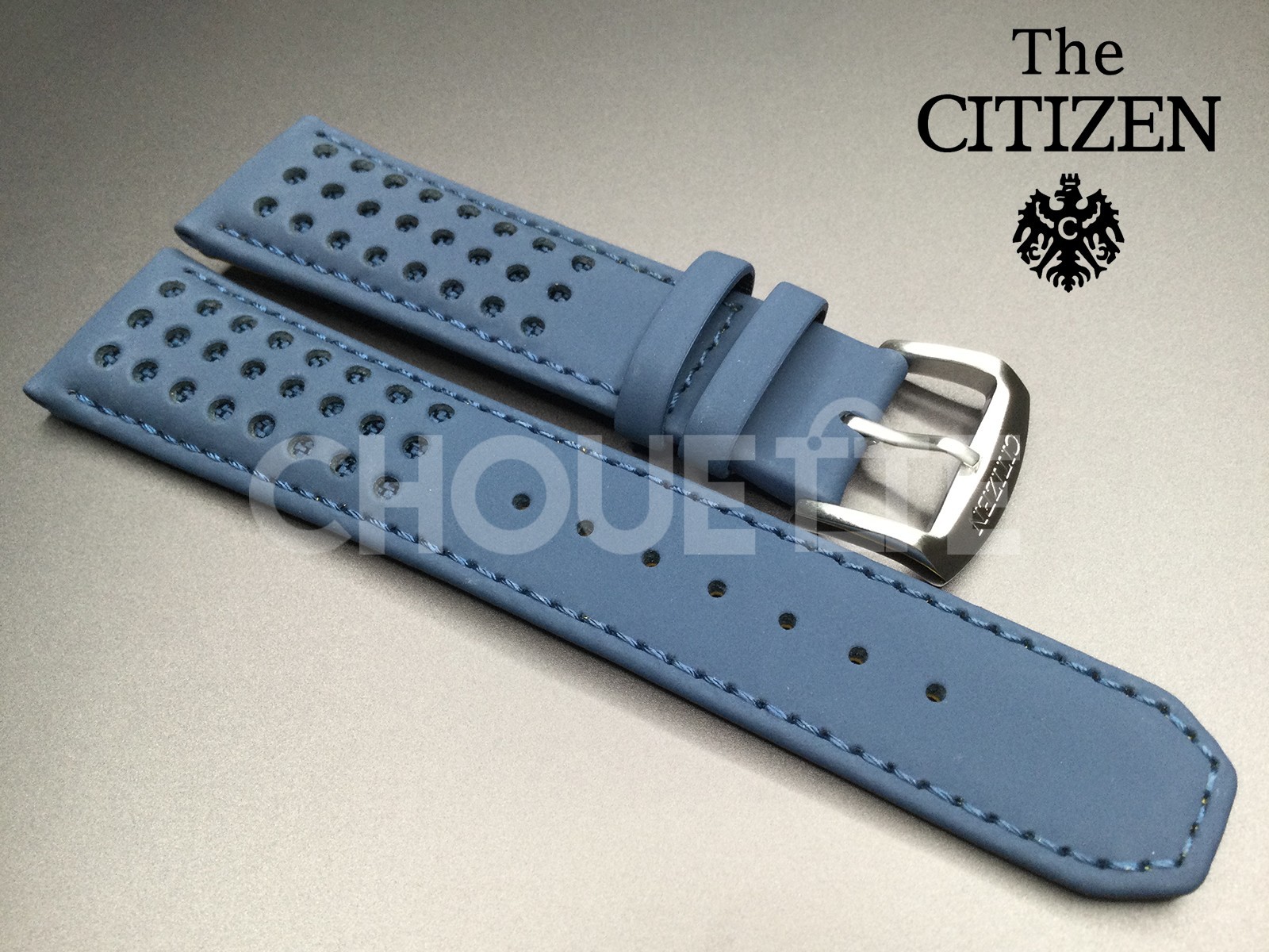 Citizen AT8020-03L / H800-S081165 23mm Blue Angels Leather Band Strap with PINS