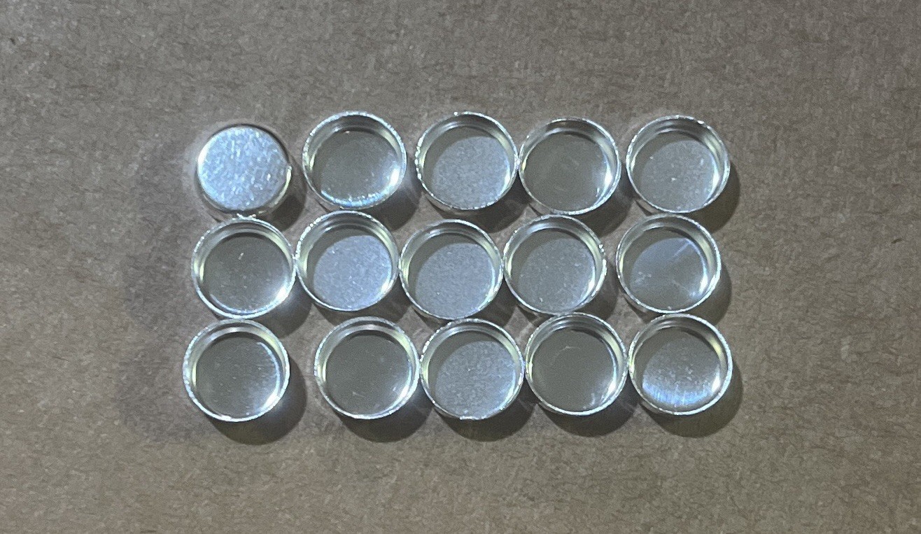 One 6mm Round Plain Fine Silver Bezel Cup 32gauge Setting