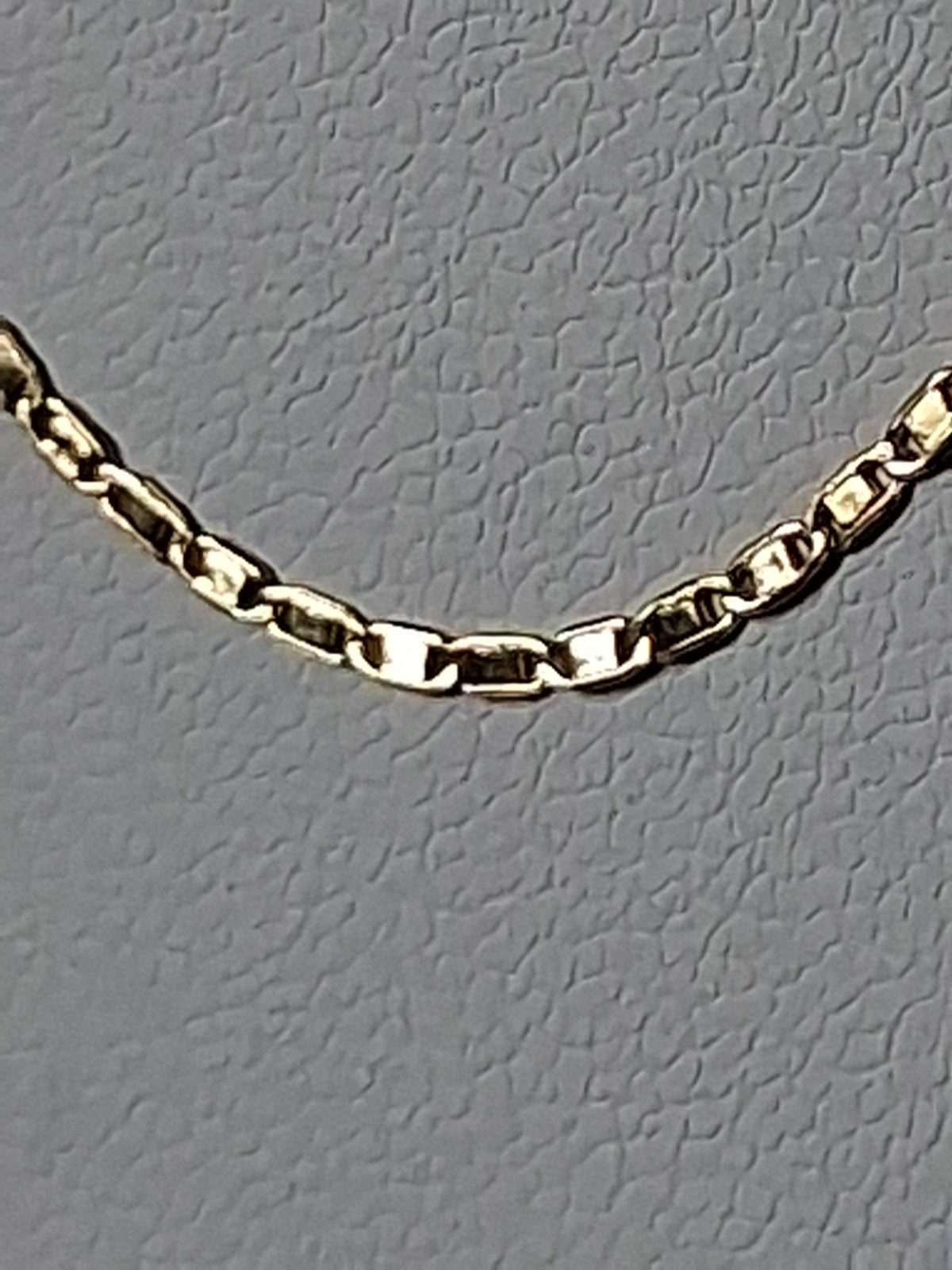 18k Solid Gold Flat Mariner Chain 22″, 1.2gr 1.3mm