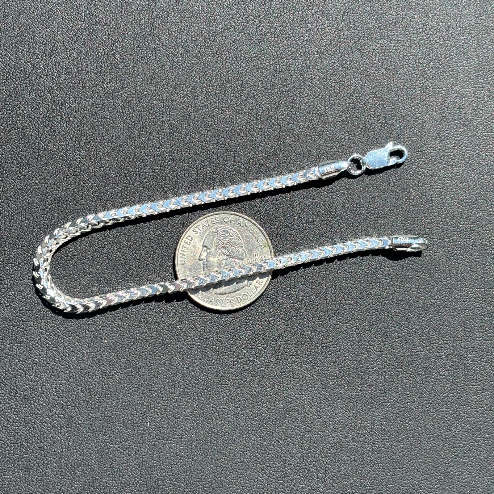 3mm Franco Link Bracelet – Real Solid 925 Sterling Silver Or 14k Gold Vermeil