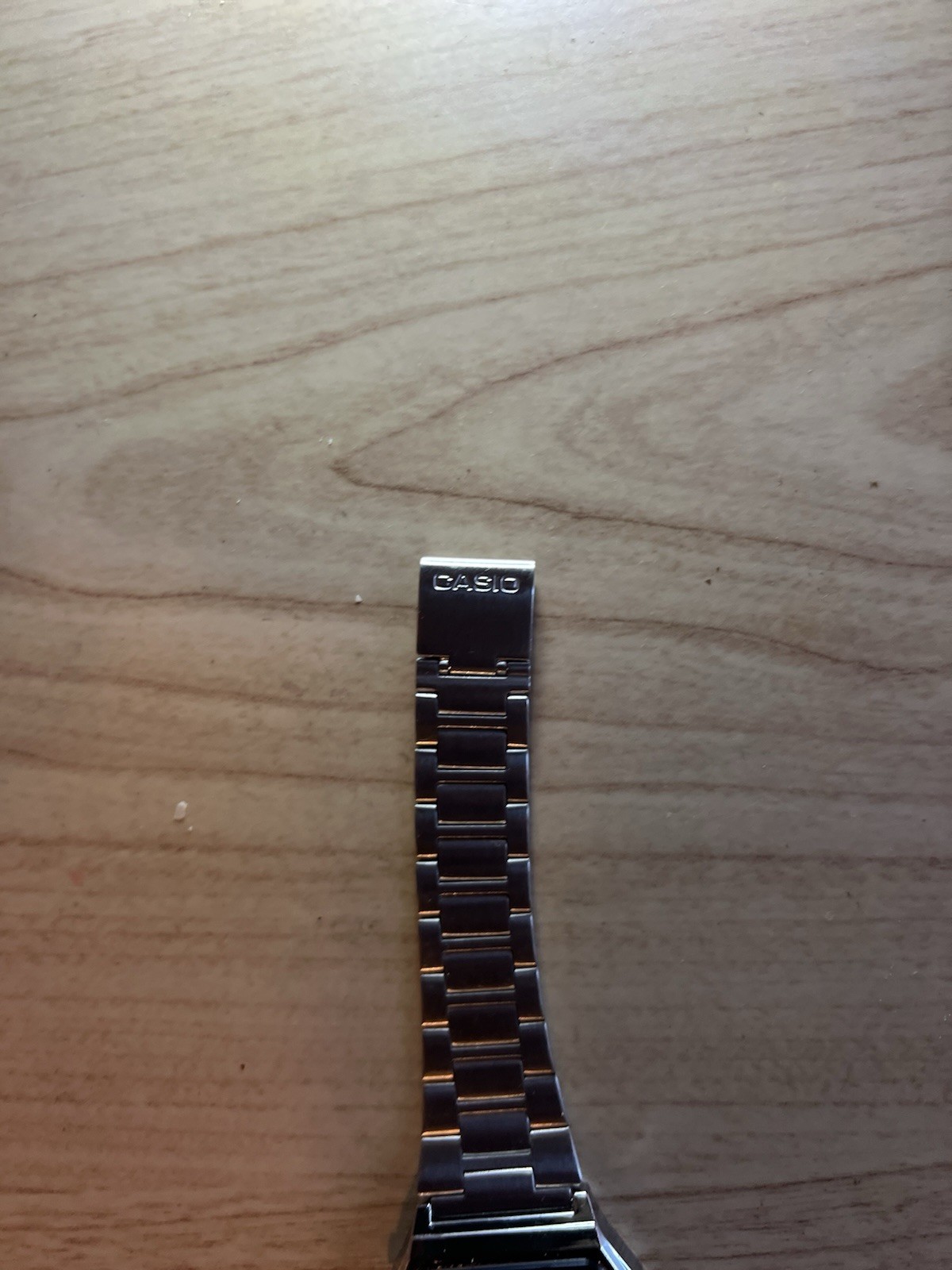 Casio A158W Digital Quartz Watch Silver Stainless Bracelet Alarm Chrono Light