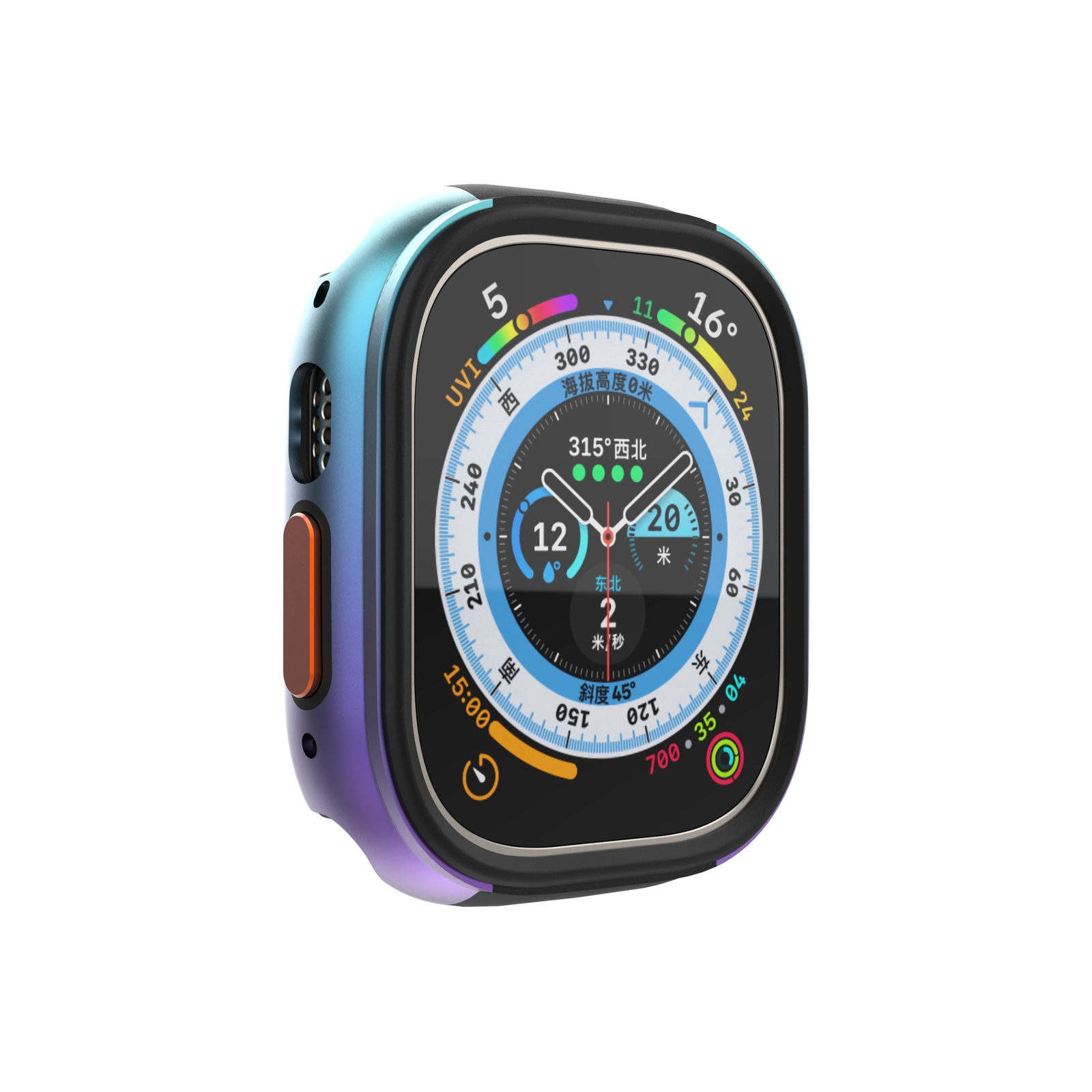 Aluminum Alloy Overall Protective Cover Case For Apple Watch Ultra Case For 49mm