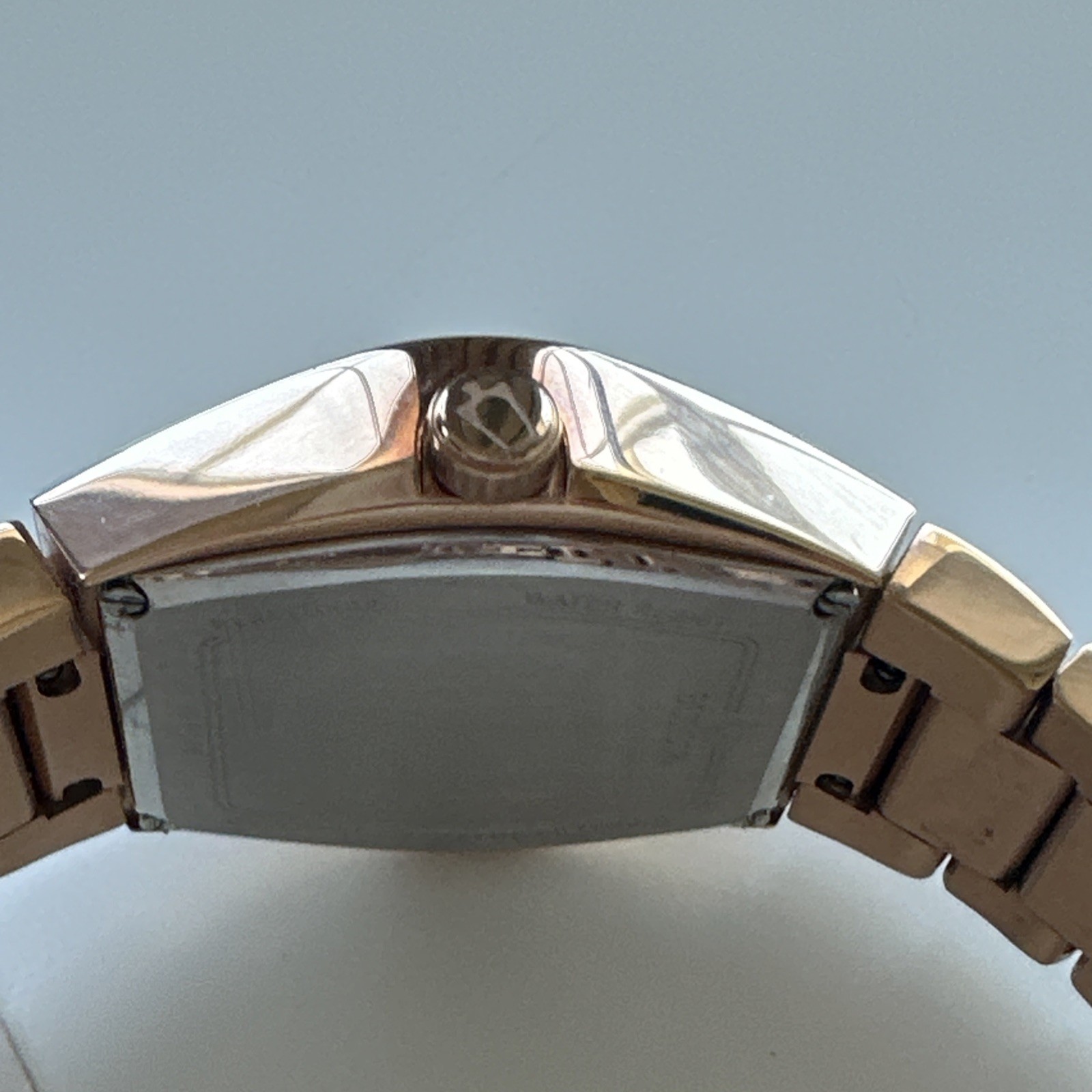 Bulova Gemini Quartz Diamond Black Dial Ladies Watch 97P158 *Chipped Crystal*