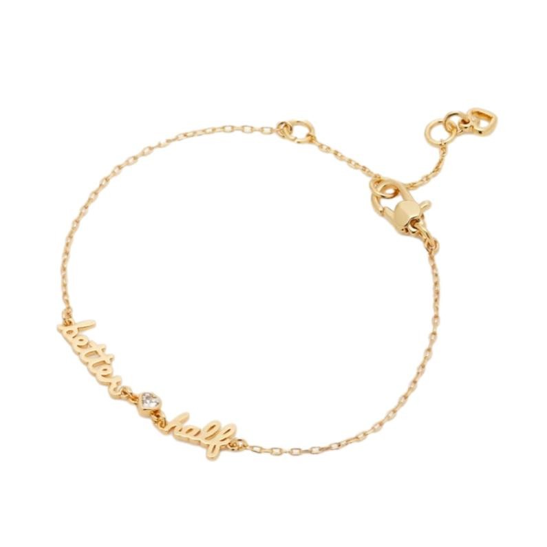 Kate Spade New York Say Yes Better Half Bracelet Gold $58 NWT