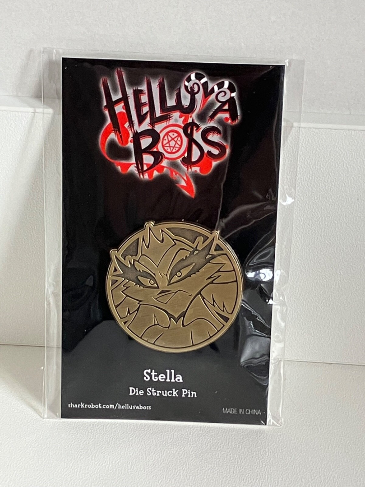 Shark Robot Enamel Pin: Helluva Boss: Stella Die Struck Pin