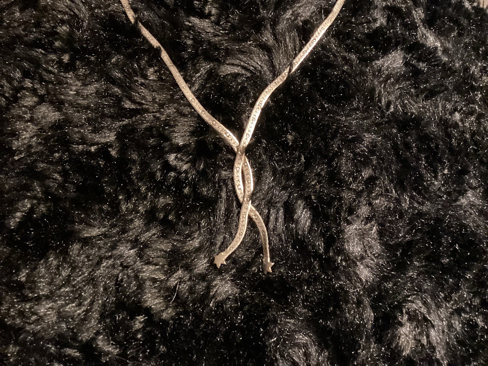 Two Stars Collide .925 Sterling Silver Necklace Beautiful Details Women