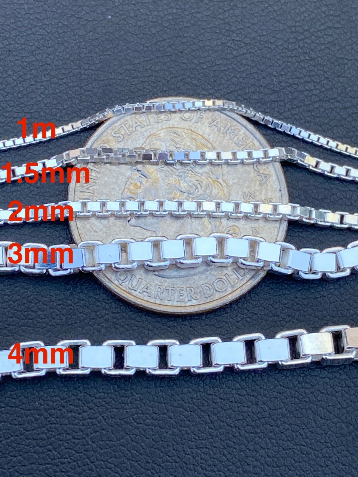 Real Solid 925 Sterling Silver Box Chain 1-4mm Necklace Men Ladies 16-30″ ITALY