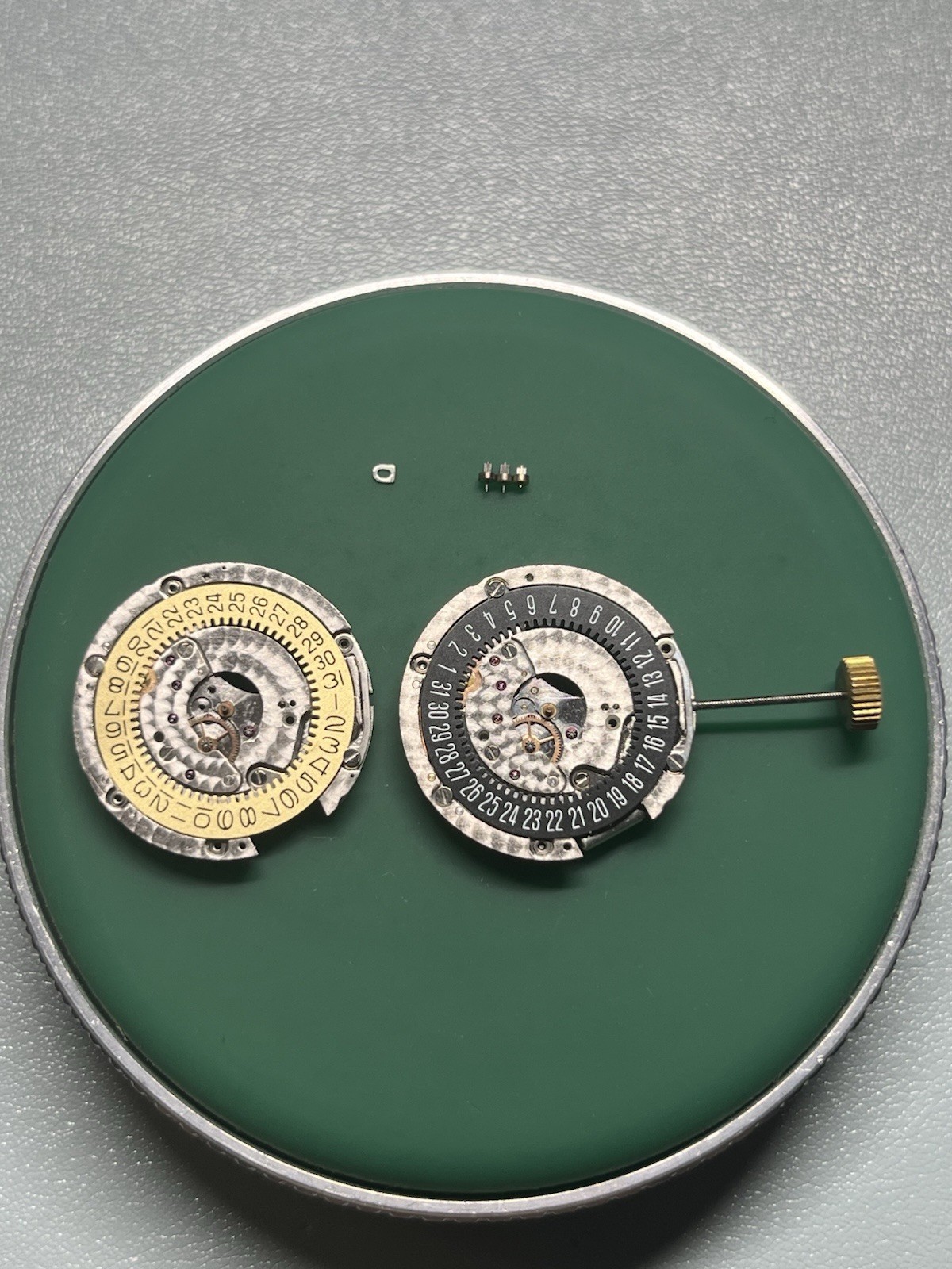 Two Partial Piaget 30P Quartz Watch Movements 15j Used In Polo And Dancer Models
