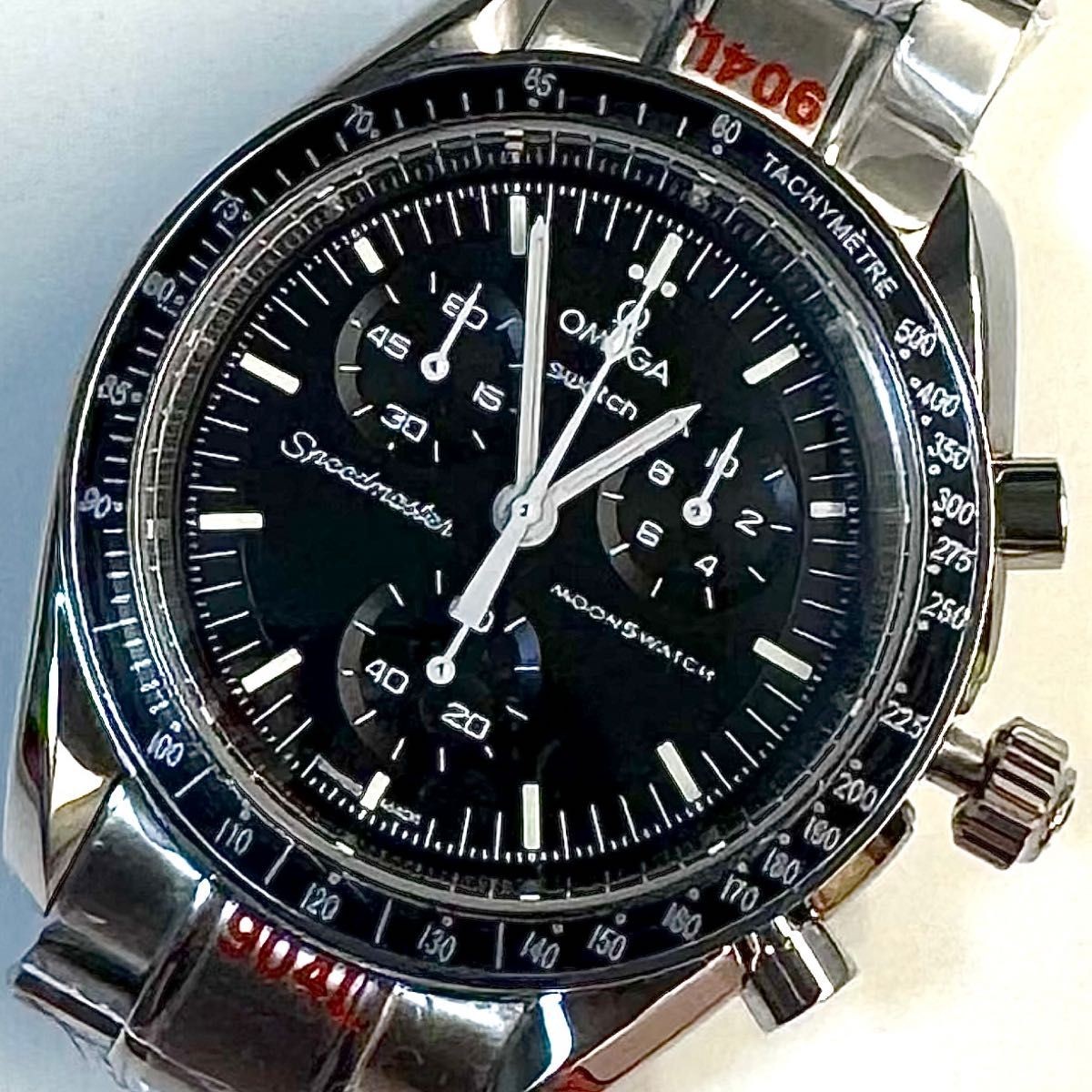 [B1P] OMEGA Swatch MOON Speedmaster MOONSWATCH Watch [r8y]