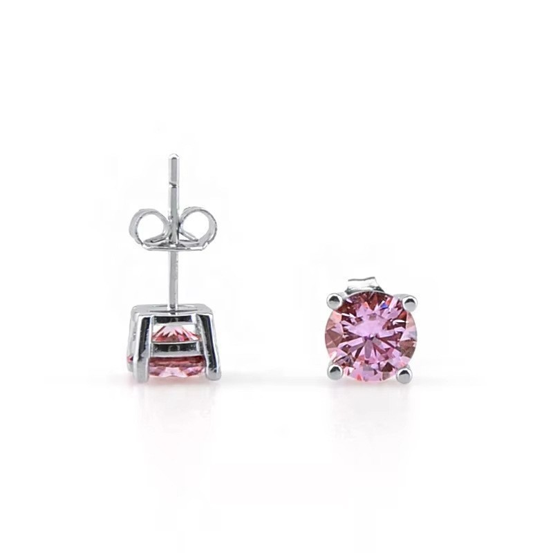1ct-2ct D Color VVS1 Moissanite Stud Earrings Women Lady 925 Sterling Silver