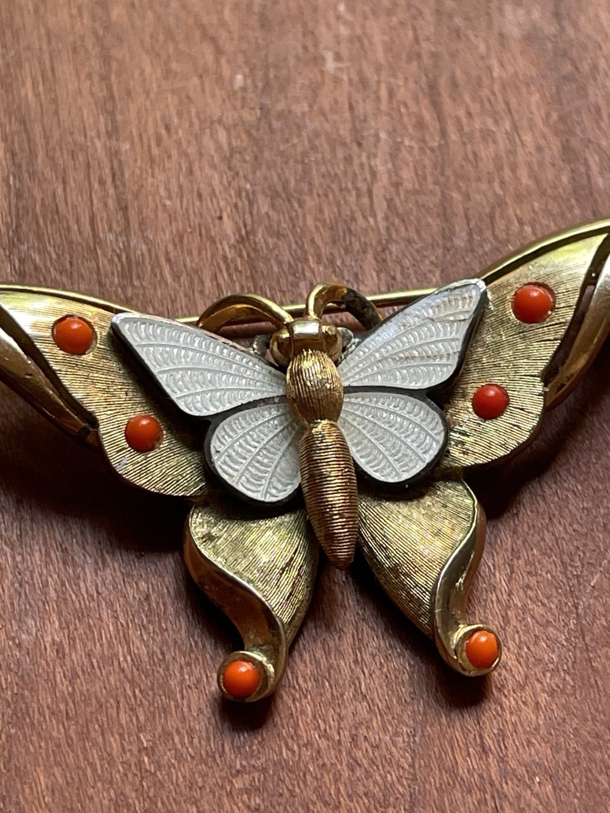 Stunning Vintage 1965 Signed Marcel Boucher Butterfly Brooch Pin (Design #9155P)