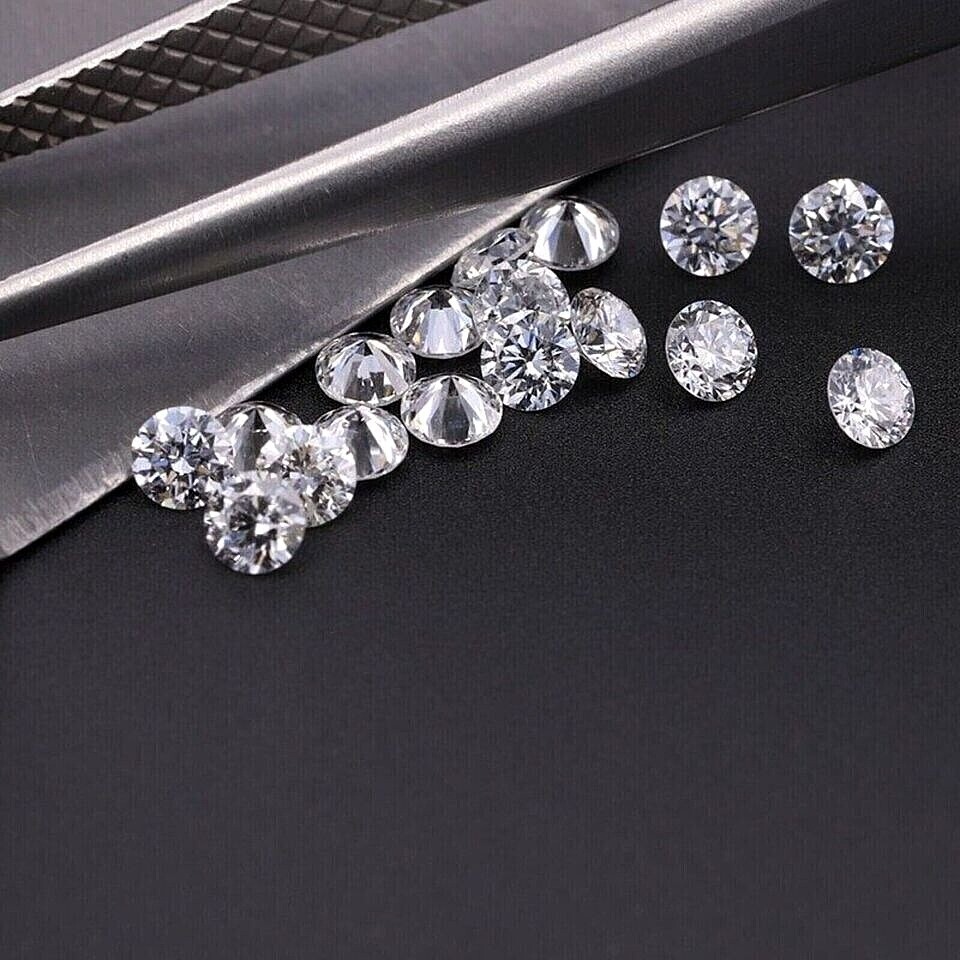 100 PCS Loose Lab Grown CVD Diamond 3.00 MM Round D Color, IF CLARITY Certified