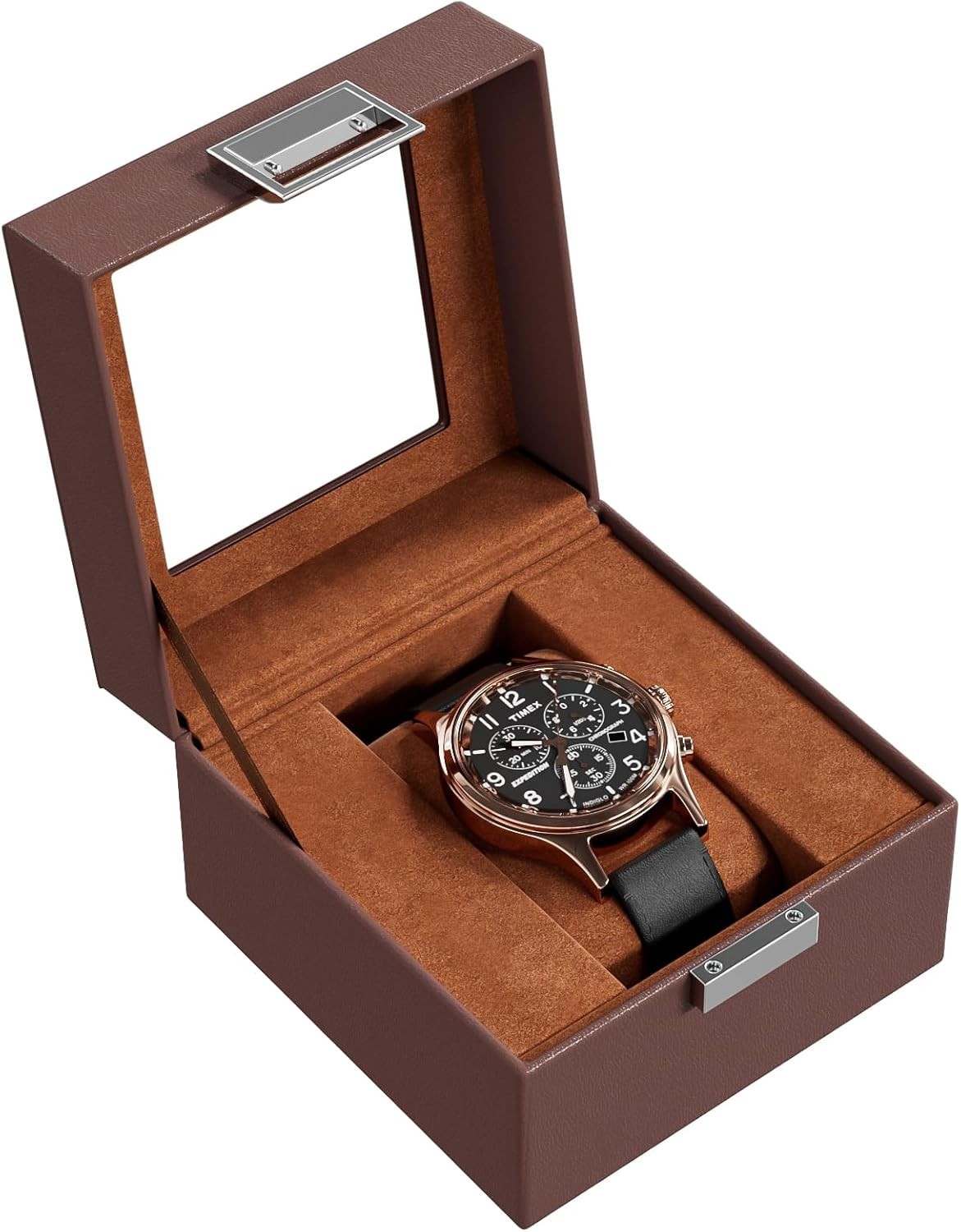 Watch Display Case with Velvet Lining – Perfect Anniversary or Birthday Gift