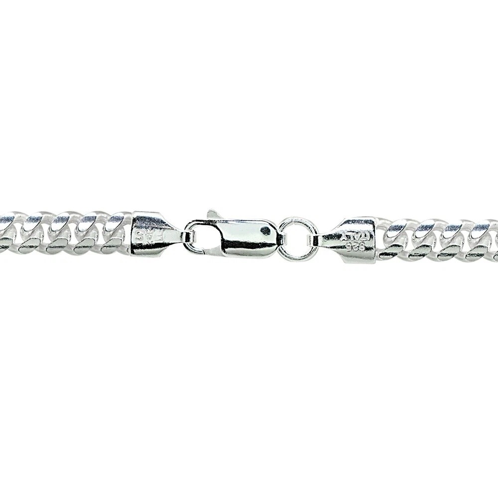 Sterling Silver 5mm Miami Cuban Curb Link Chain Necklace, 30 Inches