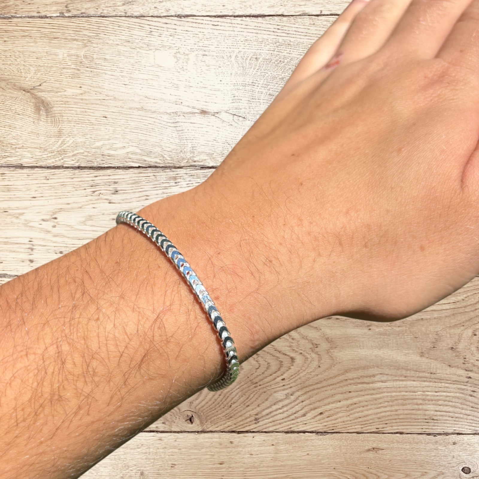 3mm Franco Link Bracelet – Real Solid 925 Sterling Silver Or 14k Gold Vermeil
