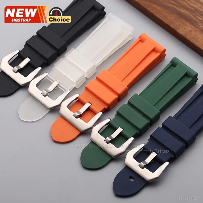Silicone Rubber Watch Band Sport Replacement Strap 20mm 22mm 24mm 26mm