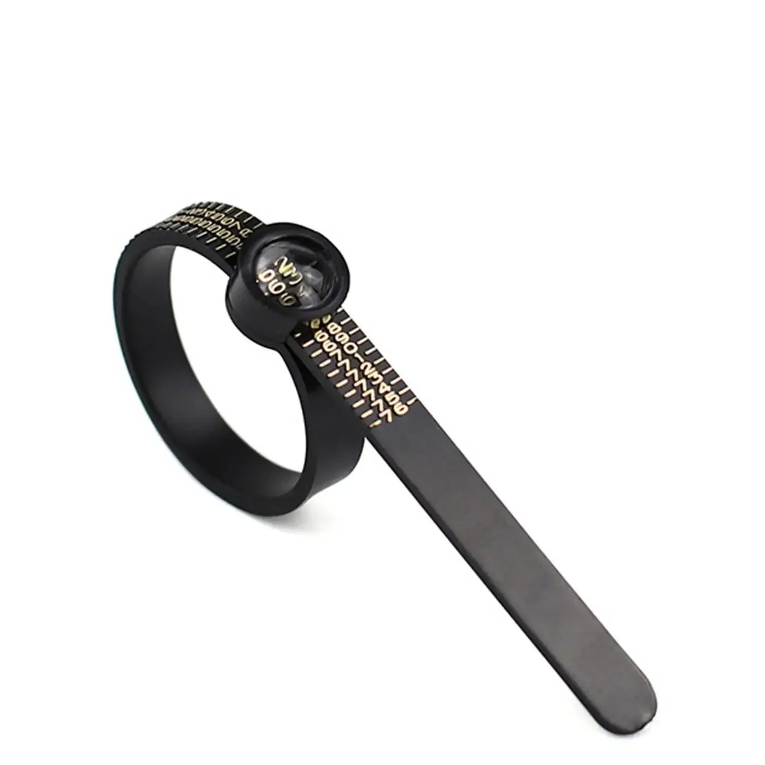 Ring Sizer with Magnifier – US/UK/EU/HK Jewelry Measuring Ruler for Finger