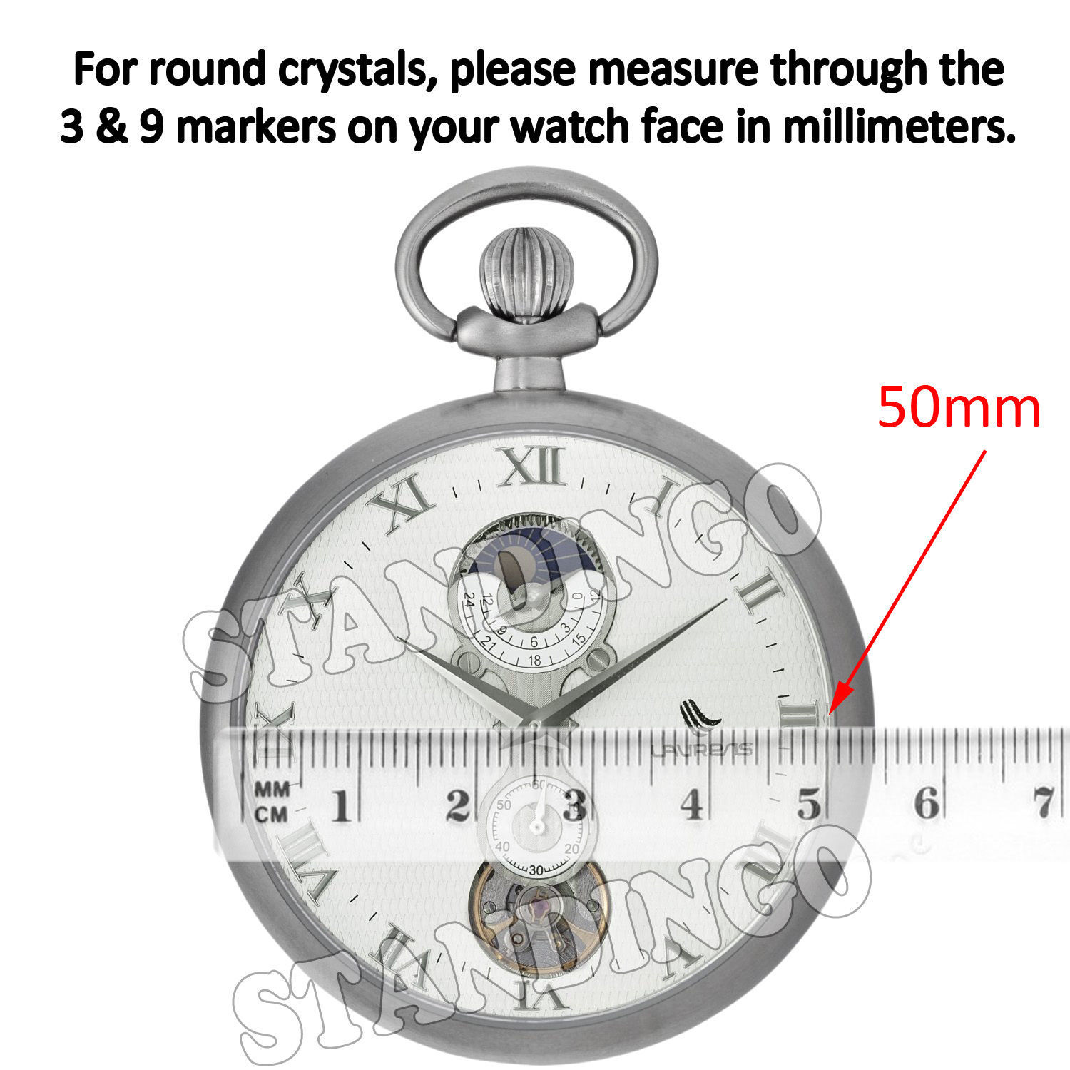 HD Clear Watch Protector Crystal protector /glass / cover /anti-scratch set of 2