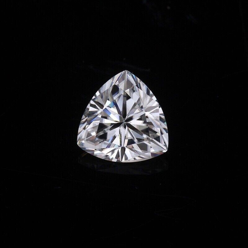 GRA Certified Loose Moissanite Trillion Cut Stones D VVS1 All Sizes