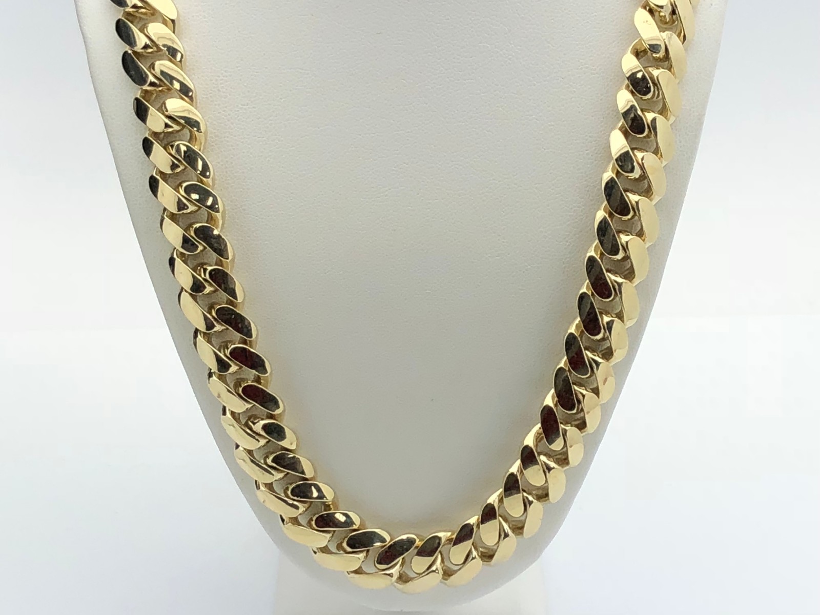 10k Yellow Gold Solid Heavy Miami Cuban Link Chain Necklace 24″ 7mm 229.9gram