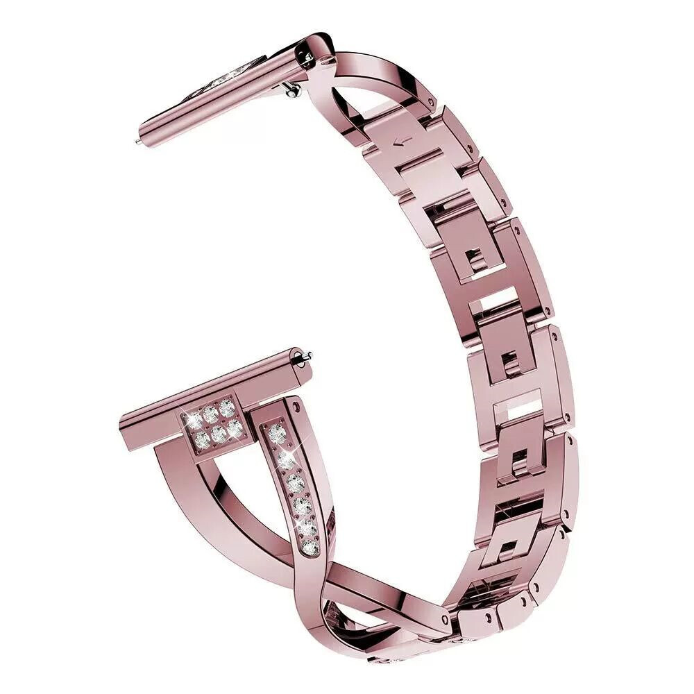 Strap +Bling Diamond Case for Fitbit Versa 4 3 /Sense 1 2 Bling Metal Watch Band