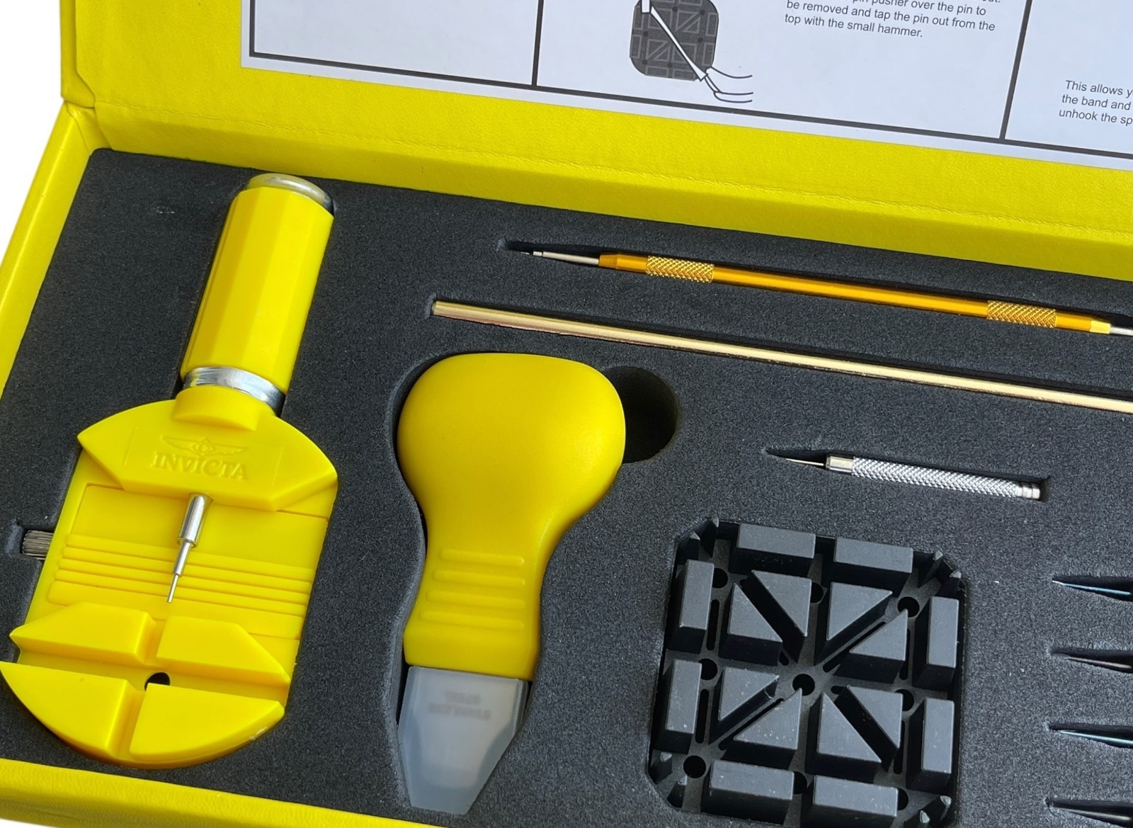 New Invicta Watch Tool Repair Kit 12 Piece Set Band & Case Opener Screw Driver