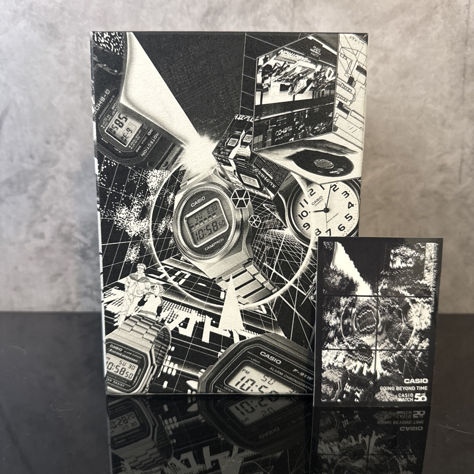 RARE Japan Original Casio G-SHOCK Cardboard Empty Art Box w/ Sticker Variation C