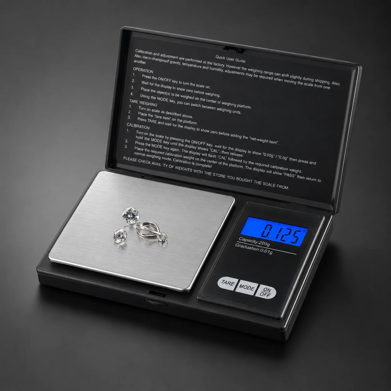 Digital Pocket Scale 1000g x 0.1g Gram | Gold Silver Coin Jewelry Herb Grain