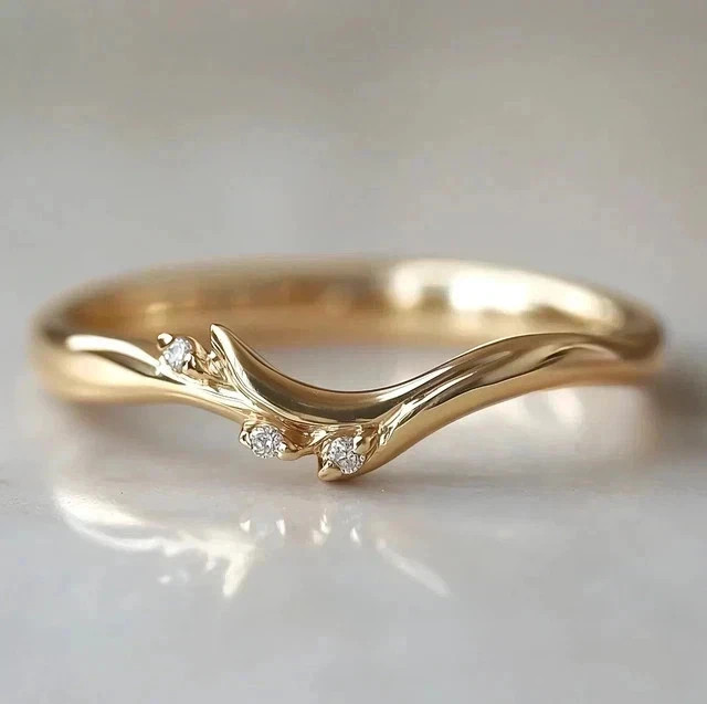 1Ct Lab-Created Moissanite Engagement Wedding Band Ring 14K Yellow Gold Plated