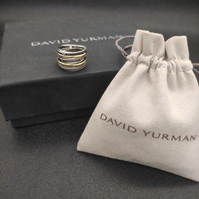 David Yurman Multi-Strand Cable Standard Silver Ring Size 7