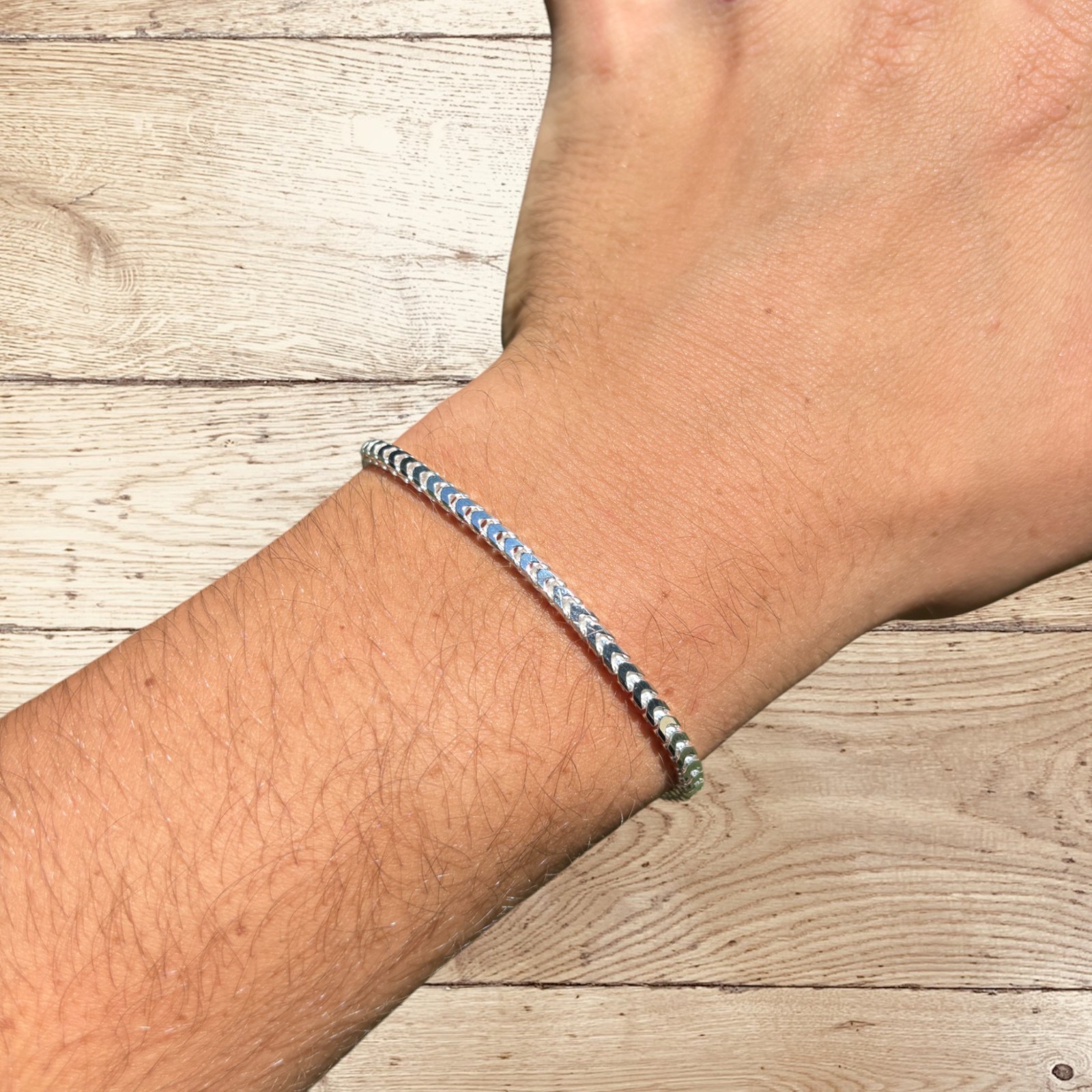 3mm Franco Link Bracelet – Real Solid 925 Sterling Silver Or 14k Gold Vermeil