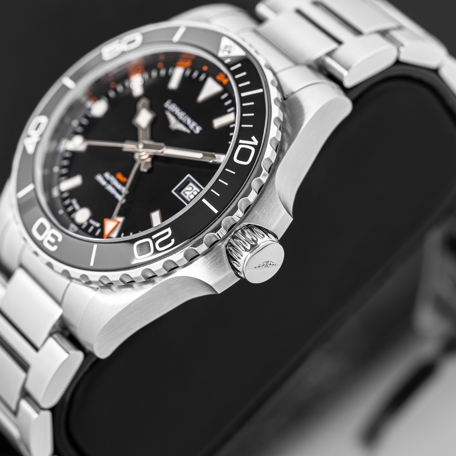 Longines HydroConquest Black Unisex Adults Watch – L3.790.4.56.6