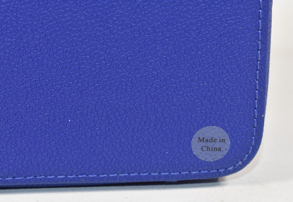 Mark and Graham Medium Travel Jewelry Case True Blue Blank No Mono NWOT