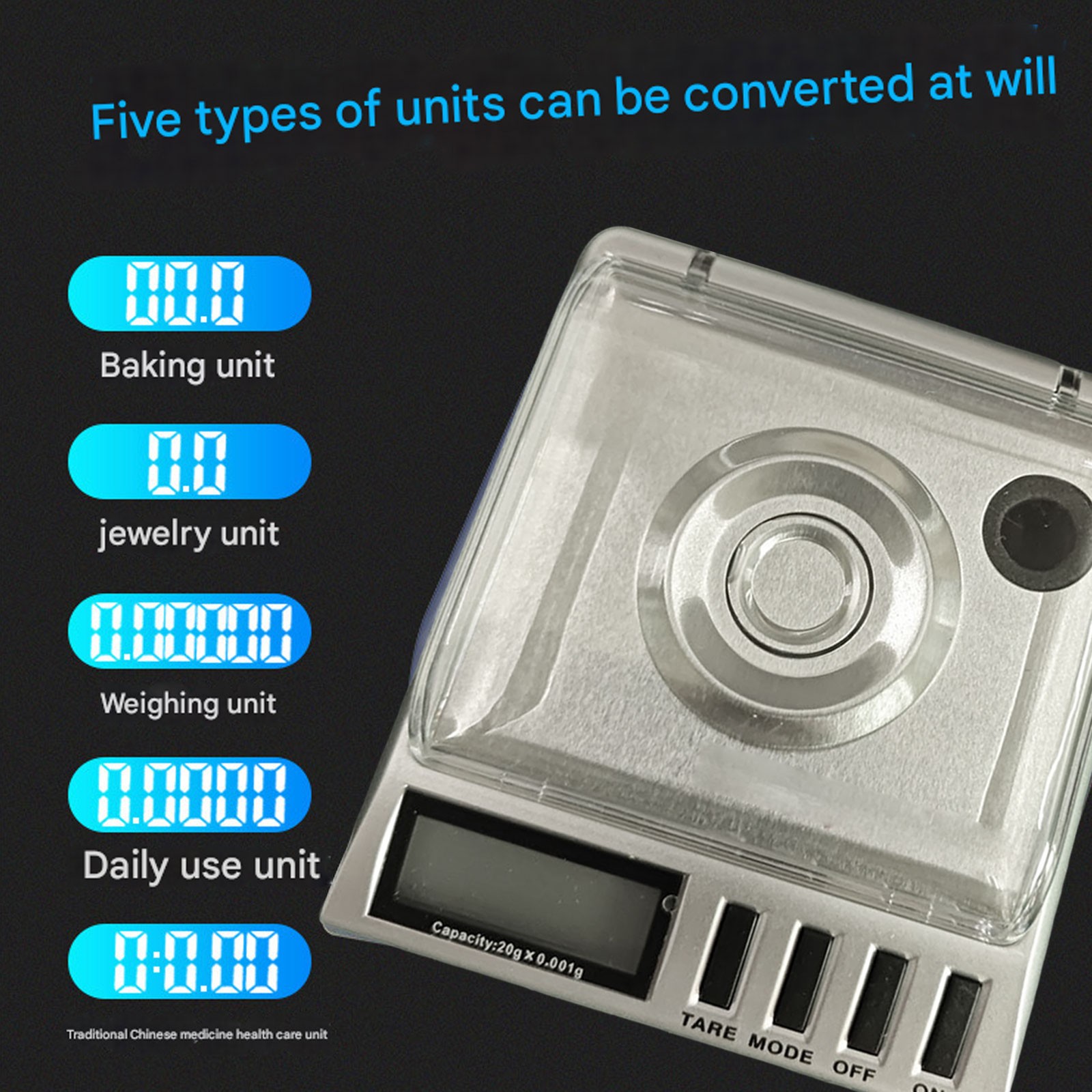 High Precision 0.001g Milligram Scale