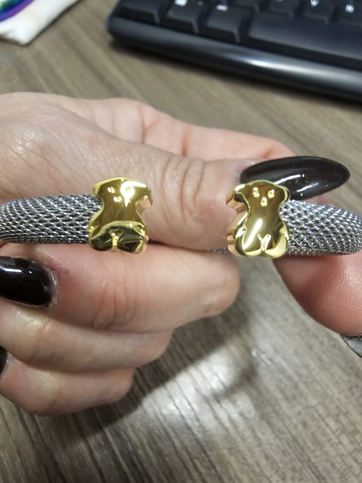 🧡💛 SWEET DOLLS TOUS MESH BRACELET 2 TONES