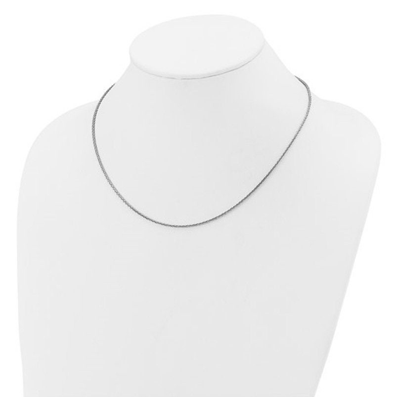 1.35mm Platinum PT950 Wheat Chain Necklace 16″ 18″ 20″ 24″ or 30″