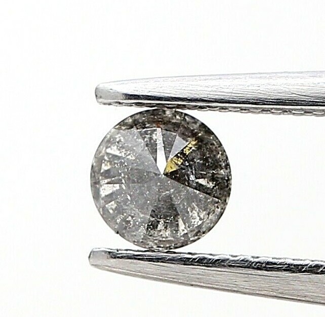 Salt Pepper Natural Diamond 2 Pcs 1.5MM Round Diamond – New Buyer Trial Listing