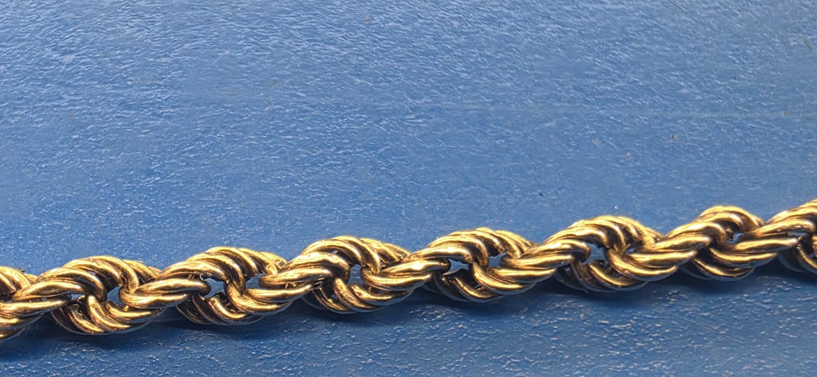 14K Yellow Gold Chain Braided Bracelet ~ 8.5in In Length 2 Grams